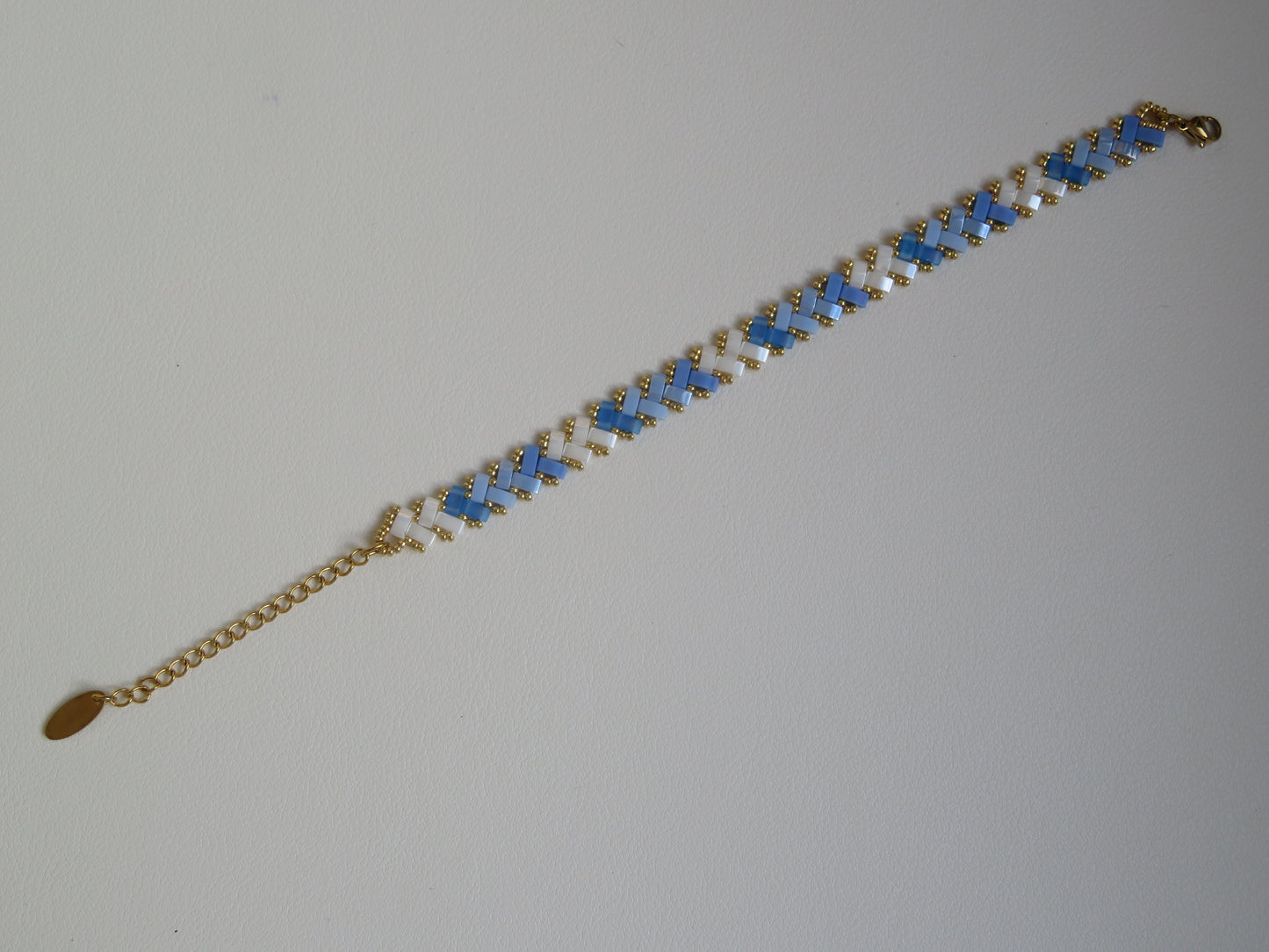 Bracelet Miyuki 1 rang dégradé clair