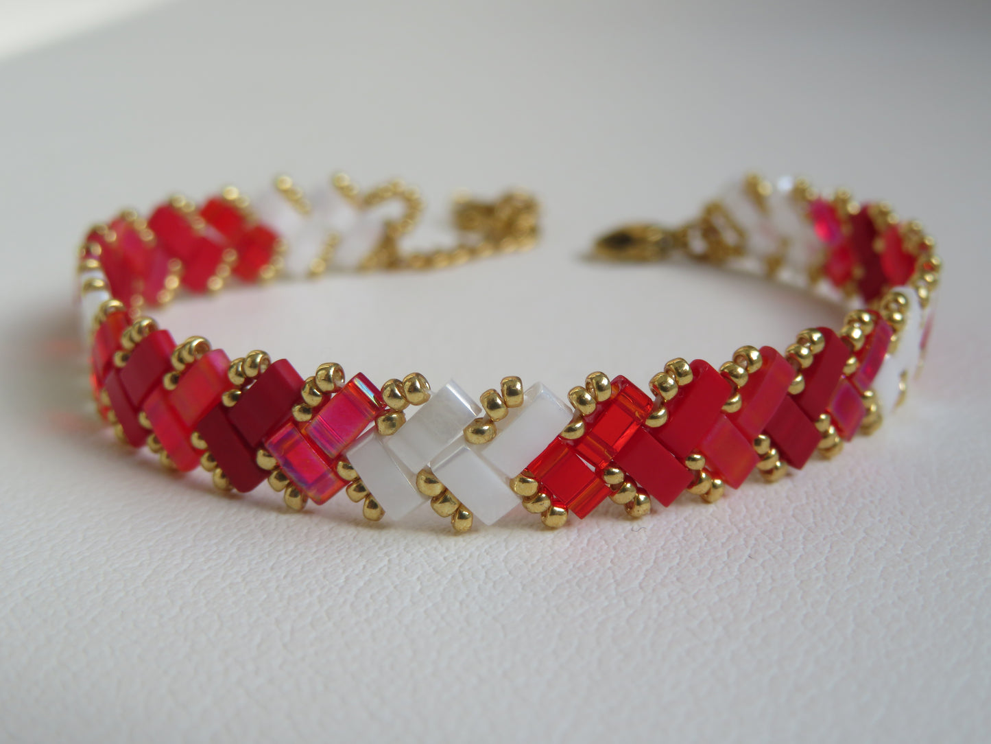 Bracelet 1 rang dégradé vif