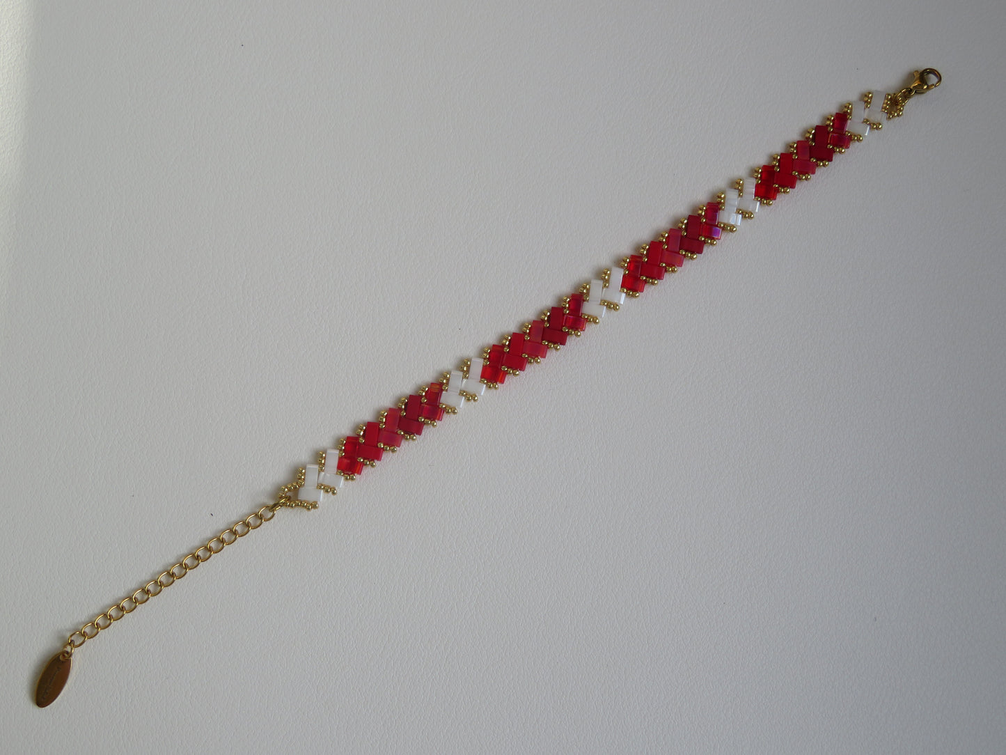 Bracelet 1 rang dégradé vif
