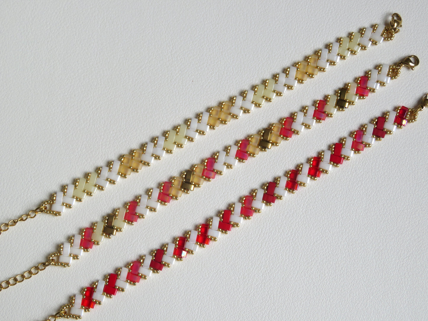 Bracelet 1 rang bicolor et doré