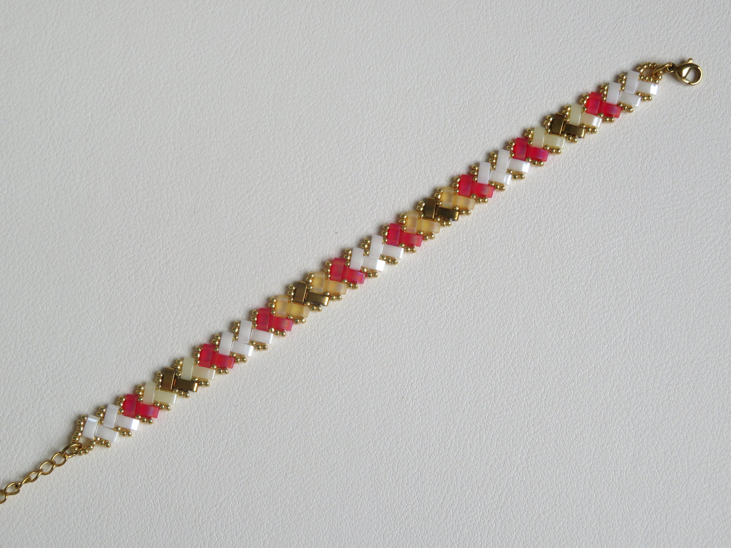 Bracelet 1 rang bicolor et doré