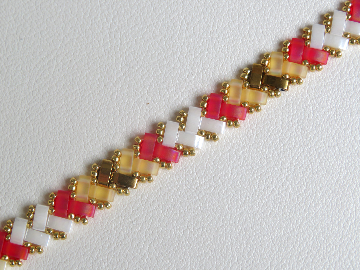 Bracelet 1 rang bicolor et doré