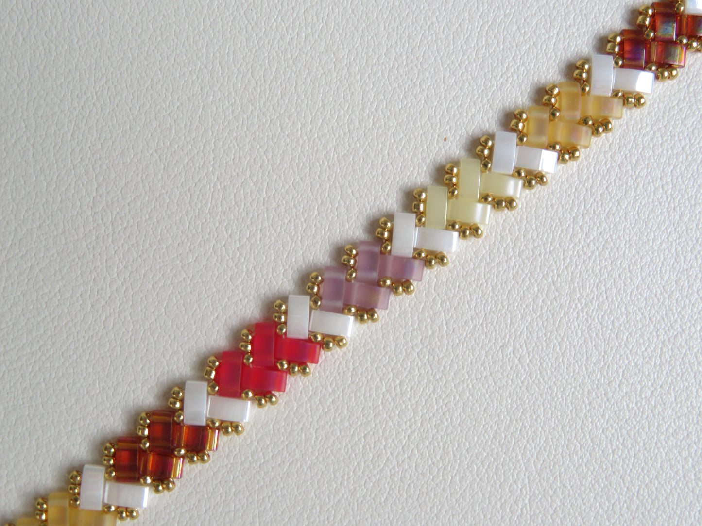 Bracelet 1 rang rayé double