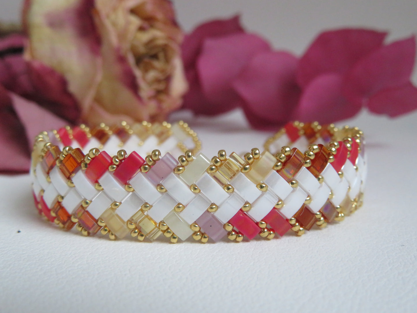 Bracelet 2 rangs dégradé extérieur