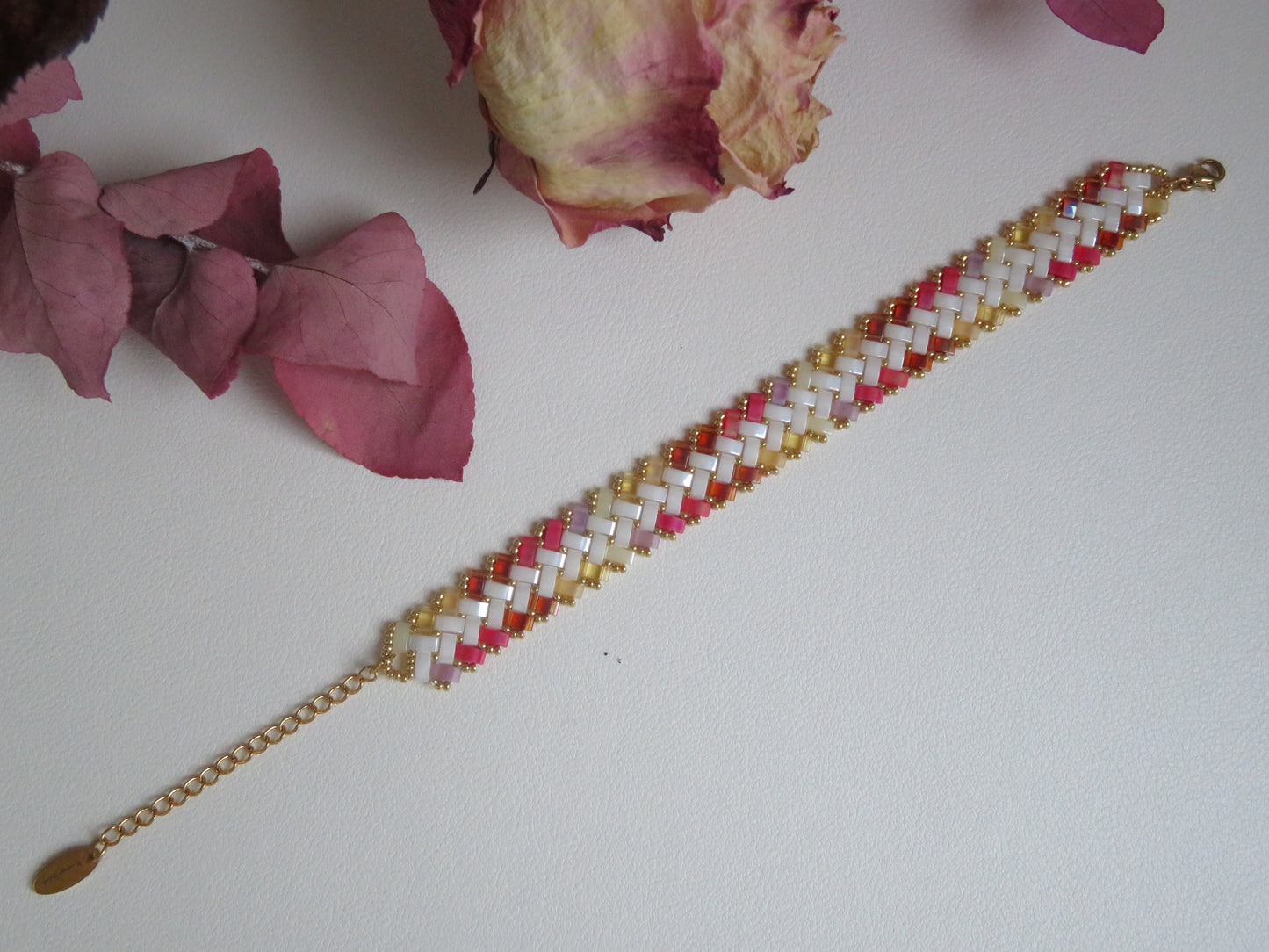 Bracelet 2 rangs dégradé extérieur