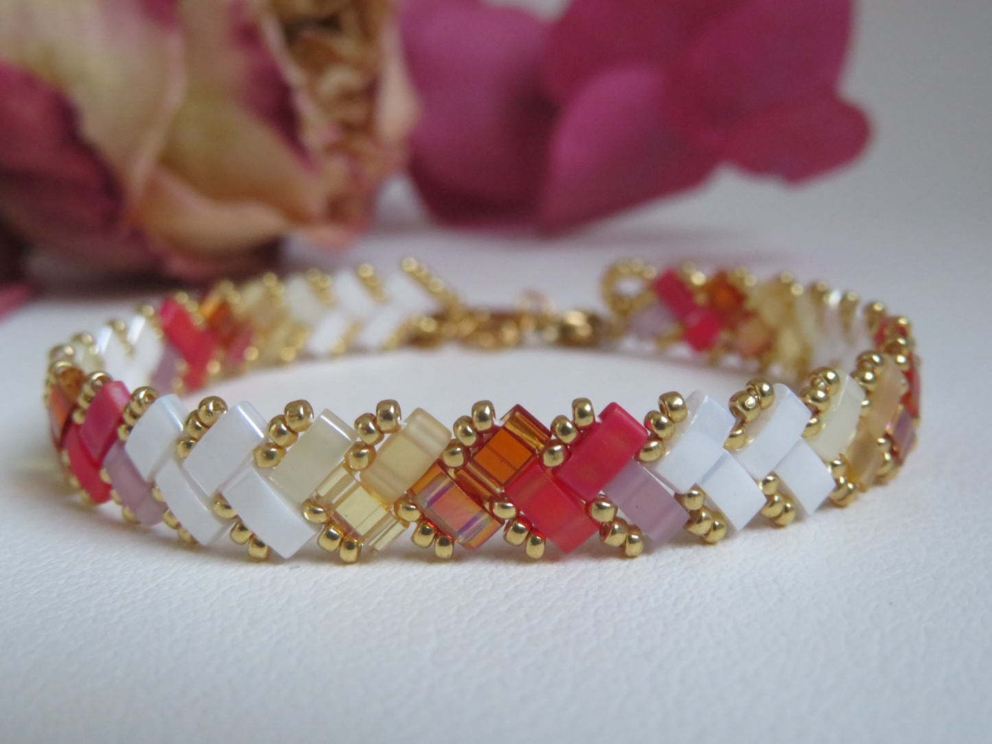 Bracelet 1 rang dégradé court