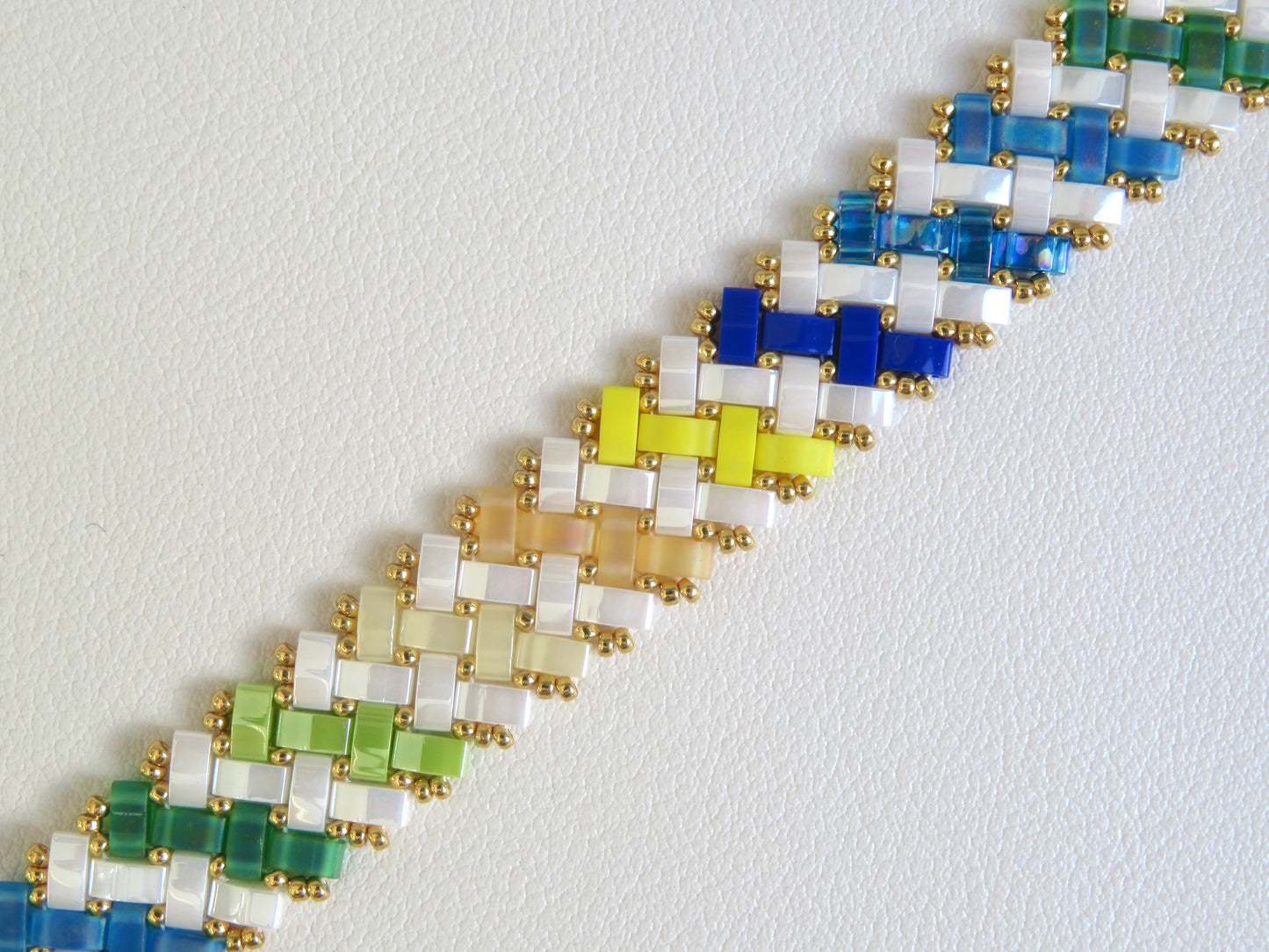 Bracelet Miyuki 2 rangs diagonales