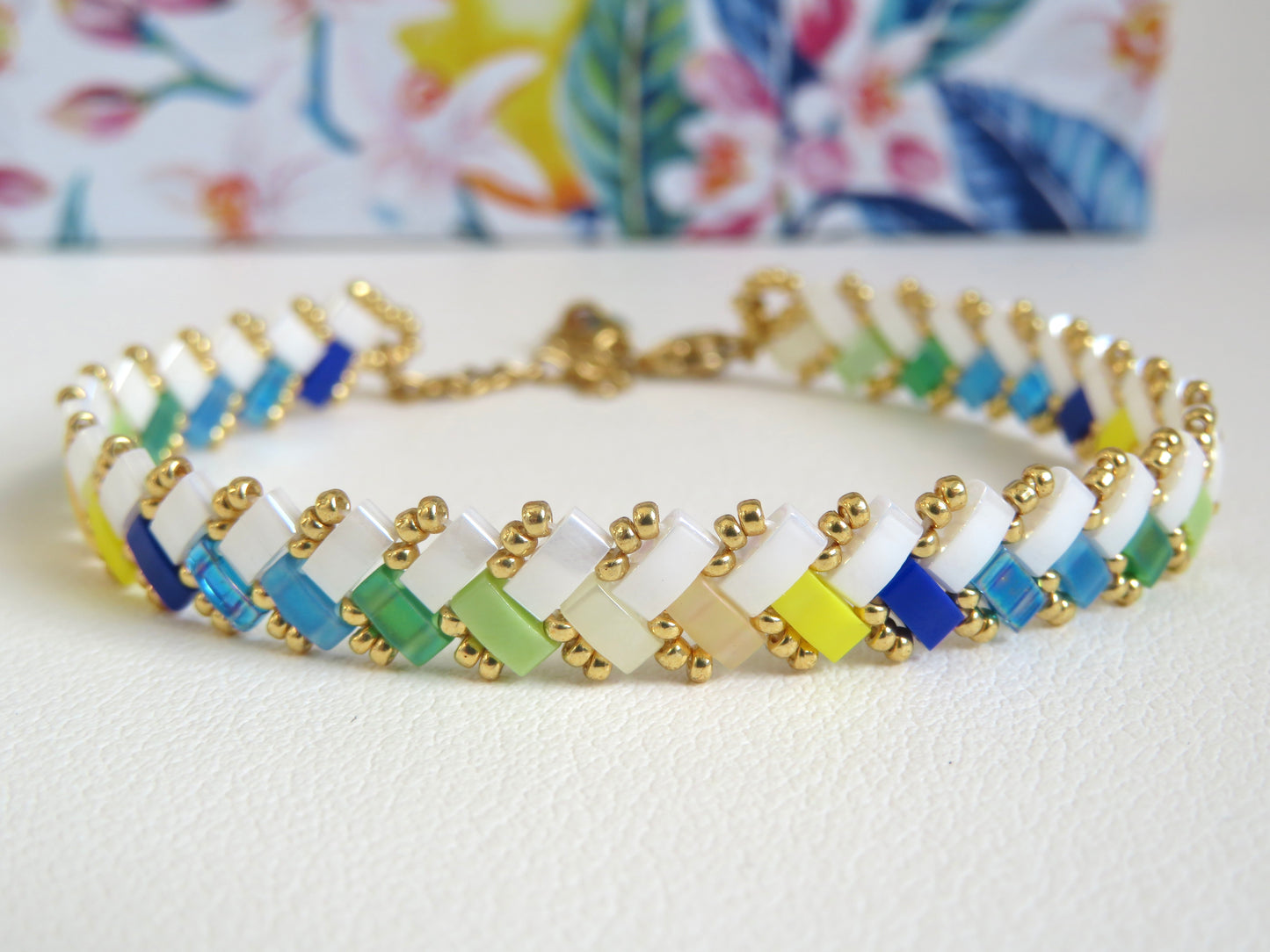 Bracelet Miyuki 1 rang pointillé