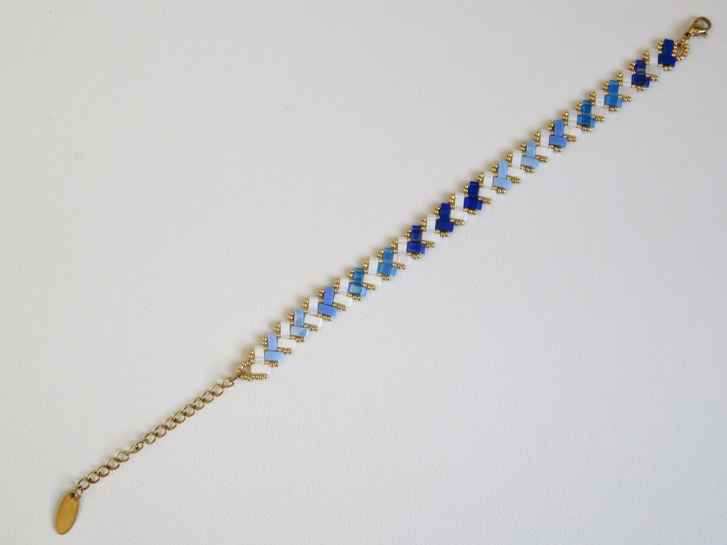 Bracelet Miyuki 1 rang rayé