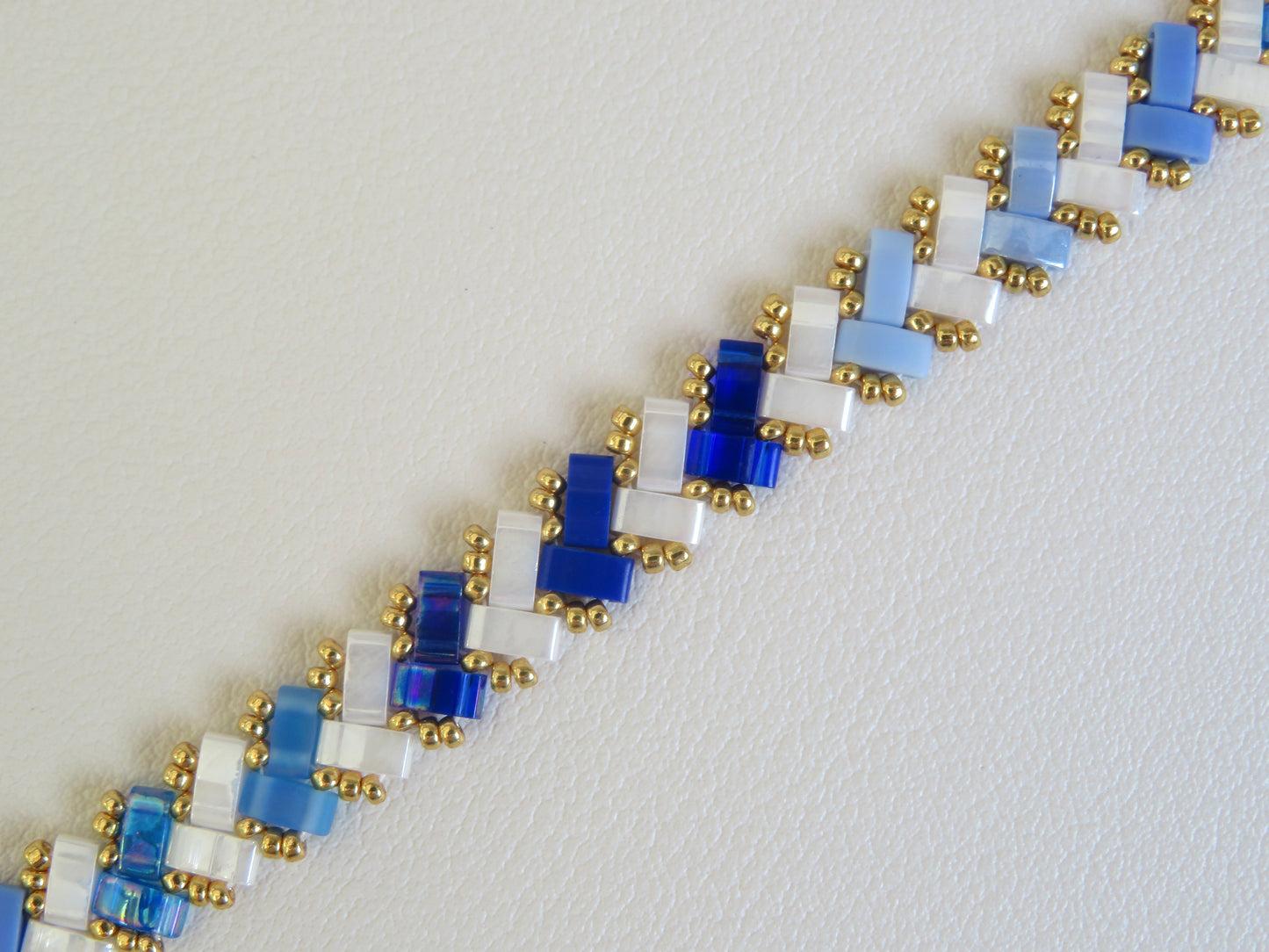 Bracelet Miyuki 1 rang rayé