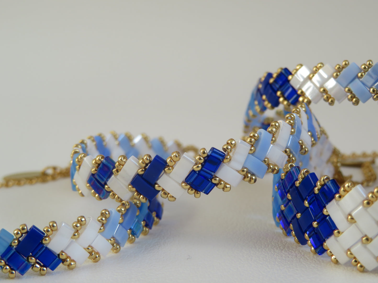 Bracelet Miyuki 1 rang rayé