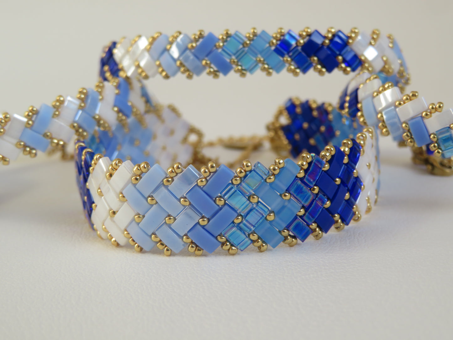 Bracelet Miyuki 2 rangs dégradé