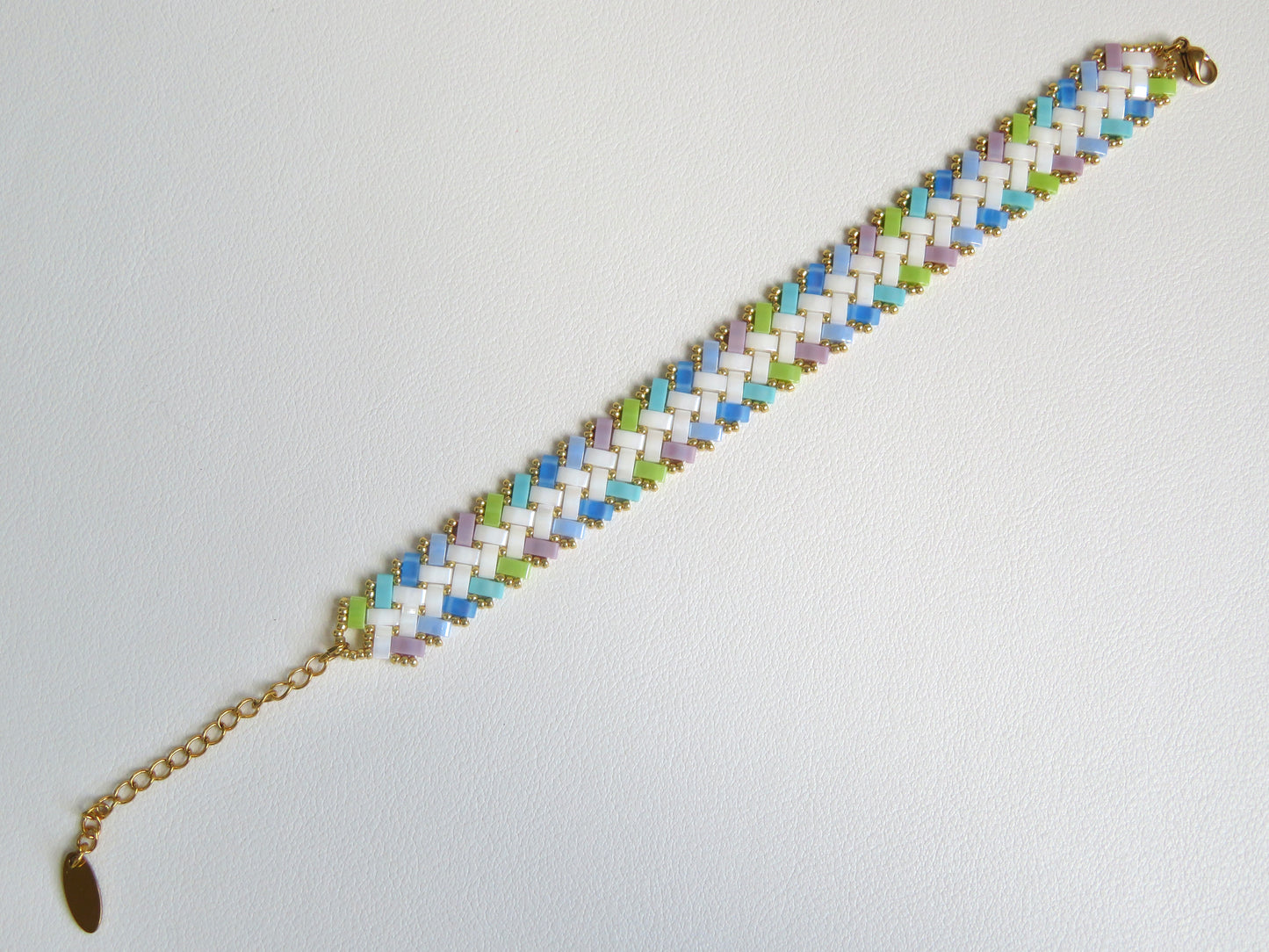 Bracelet Miyuki 2 rangs dégradé extérieur