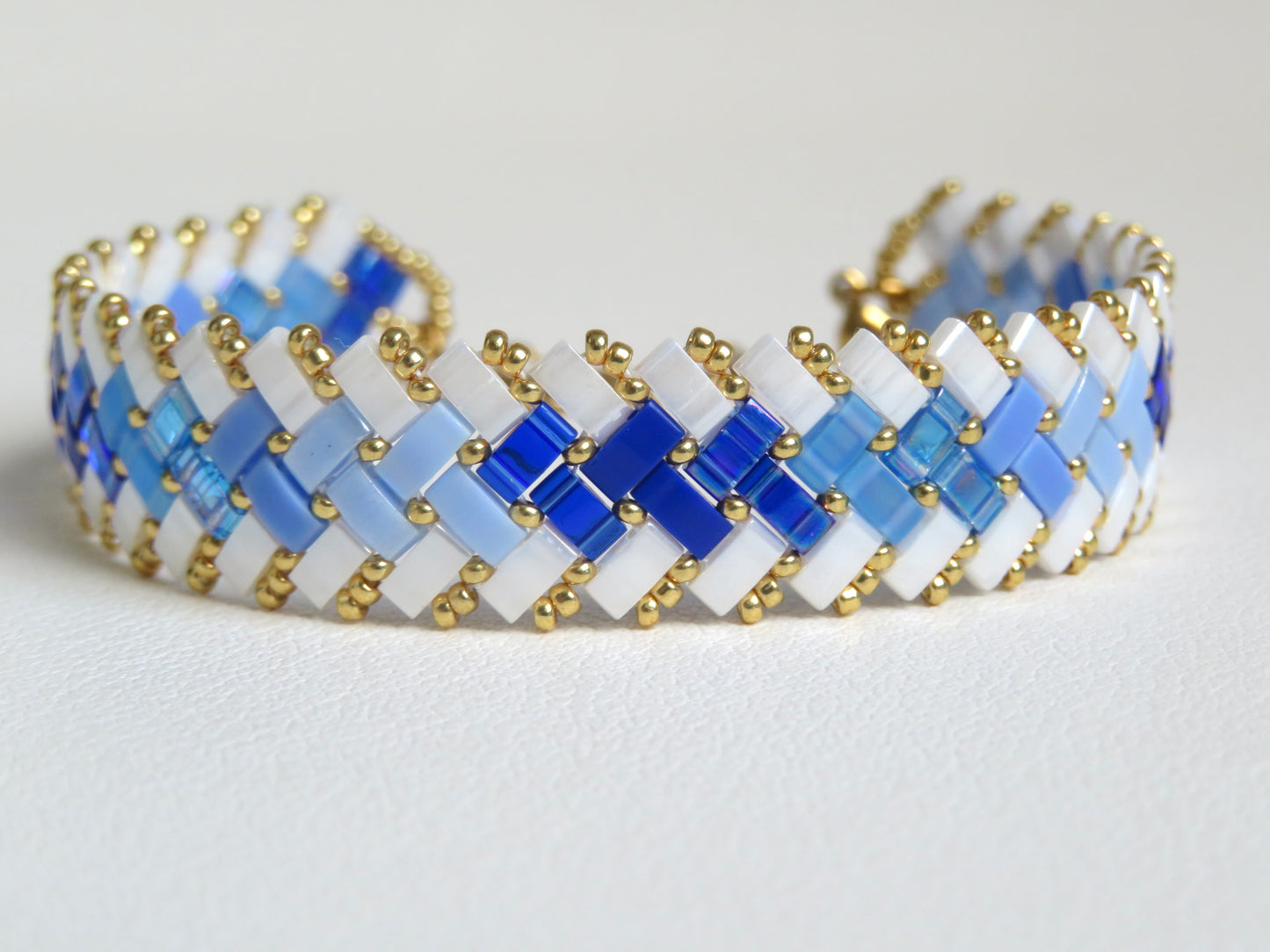 Bracelet Miyuki 2 rangs dégradé intérieur