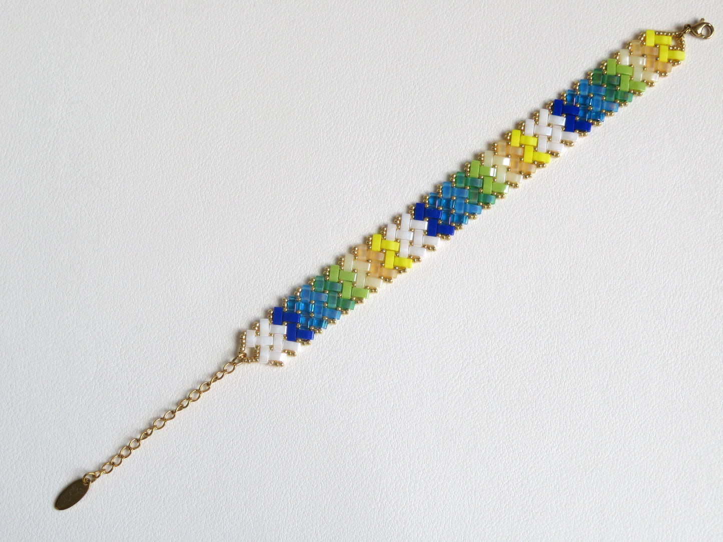 Bracelet Miyuki 2 rangs dégradé