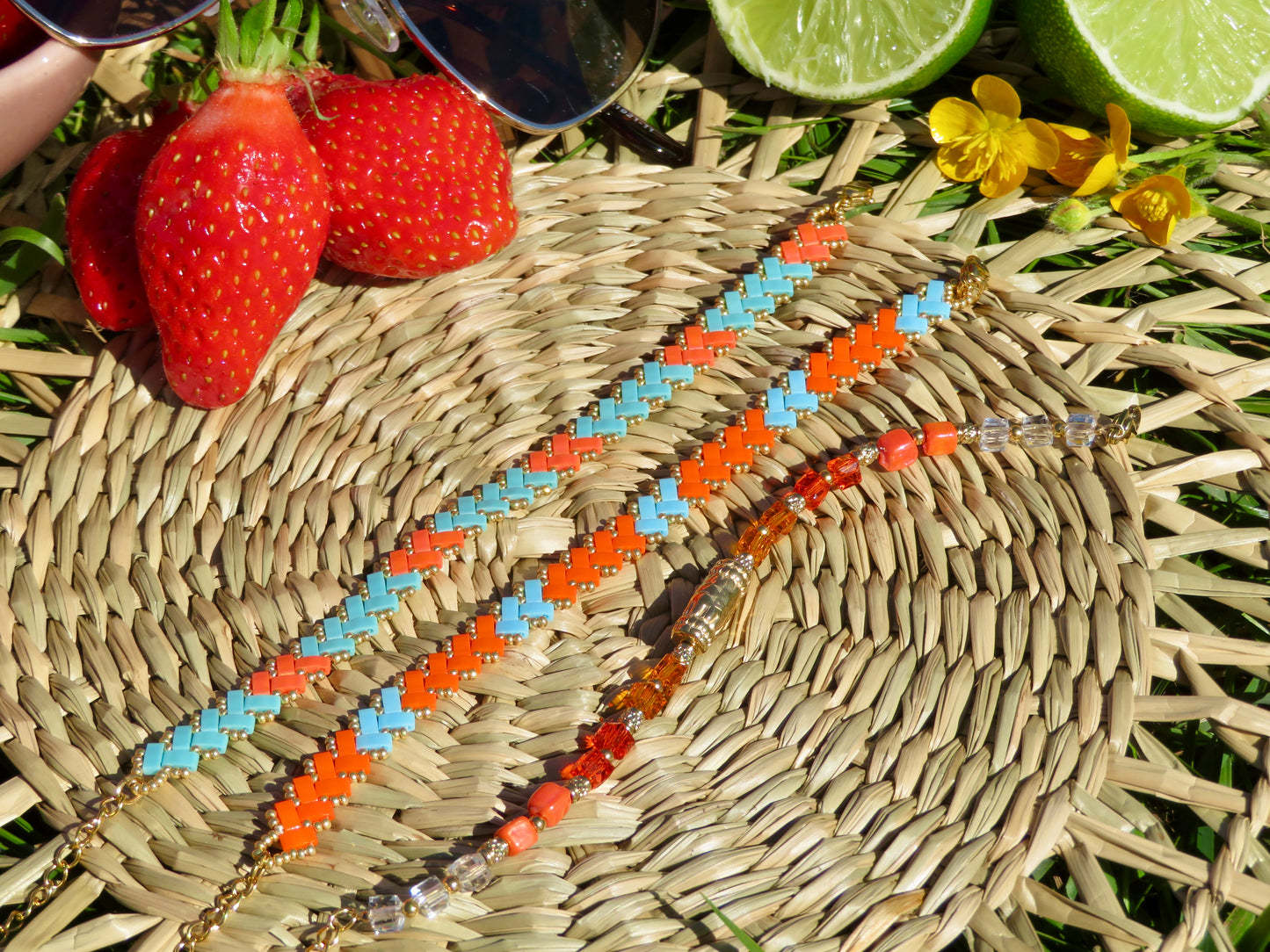 Bracelet Miyuki 1 rang Electric Lagoon