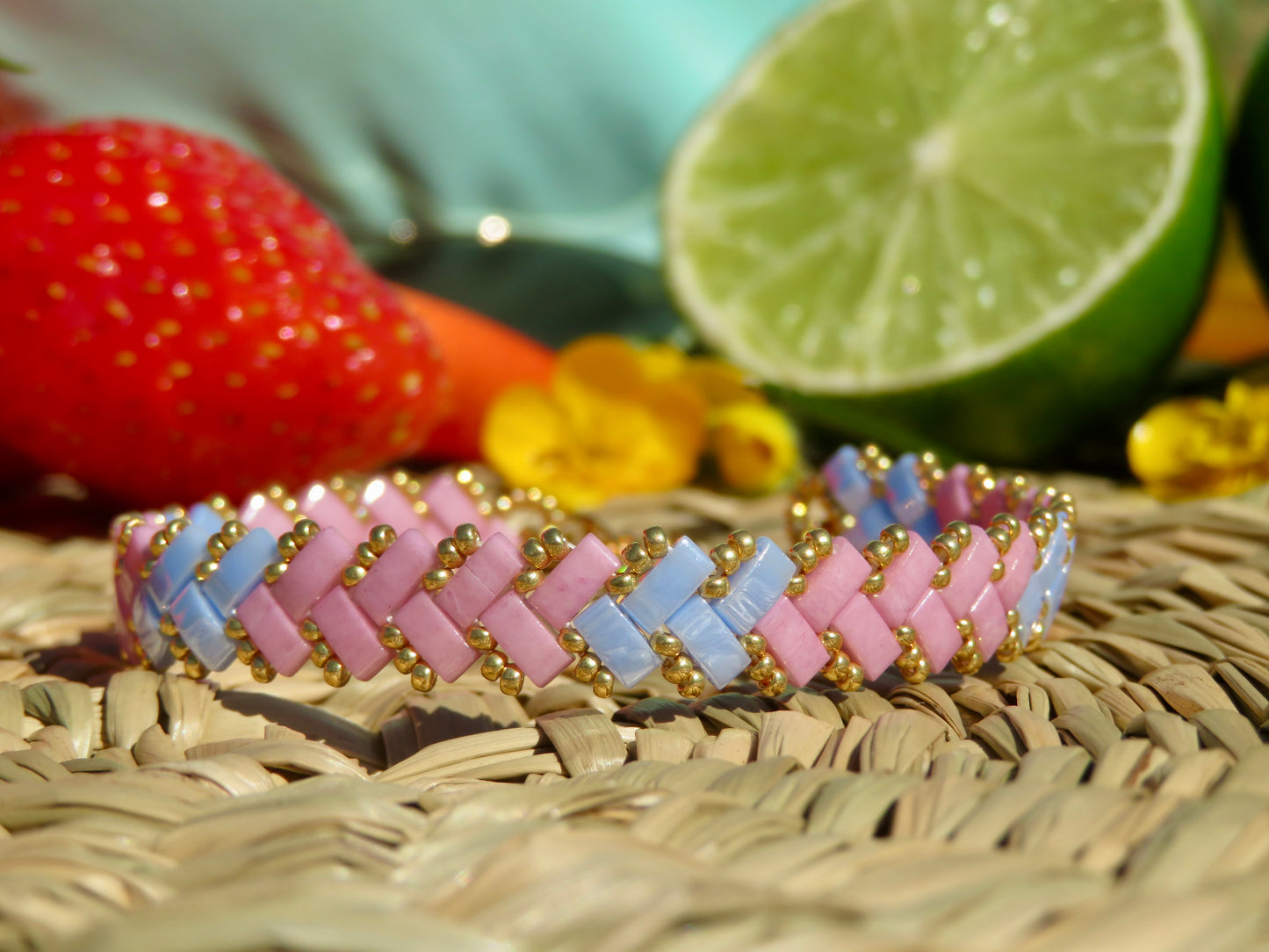 Bracelet Miyuki 1 rang Girl Power