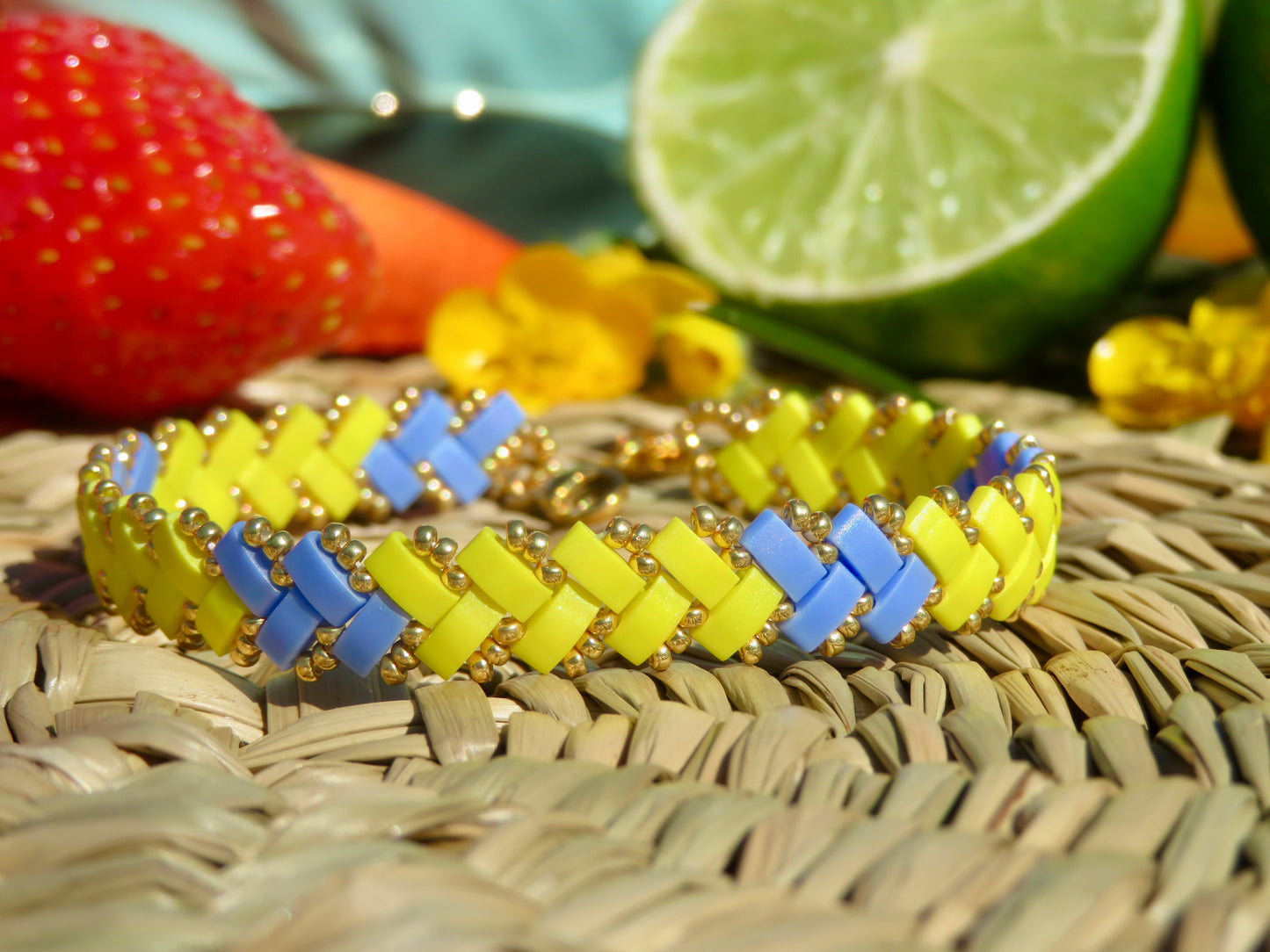 Bracelet Miyuki 1 rang Solar Lavender