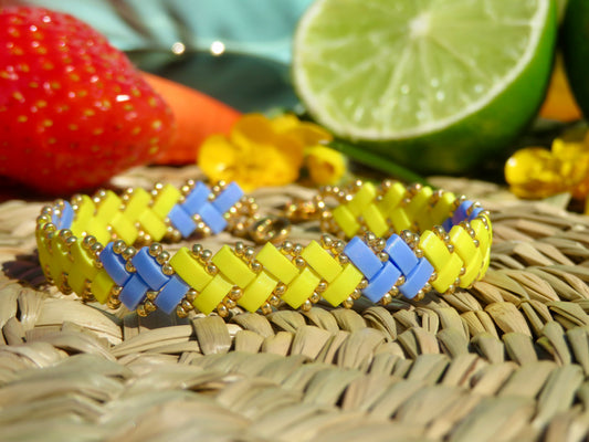 Bracelet Miyuki 1 rang Solar Lavender