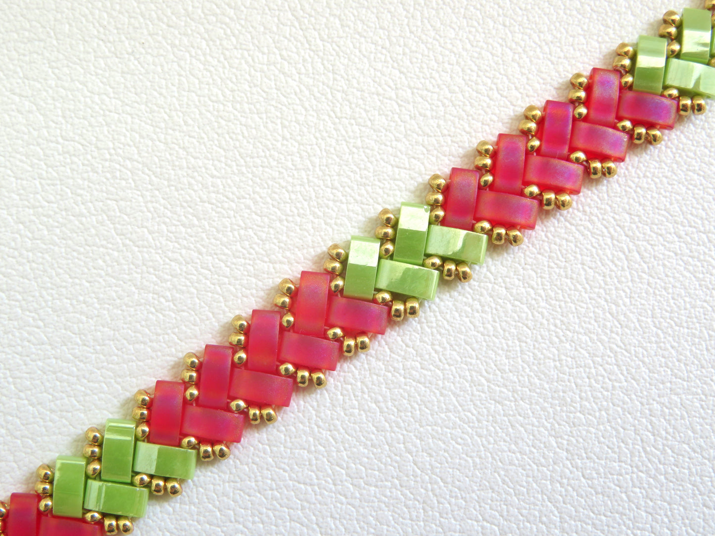 Bracelet Miyuki 1 rang Acid Berry
