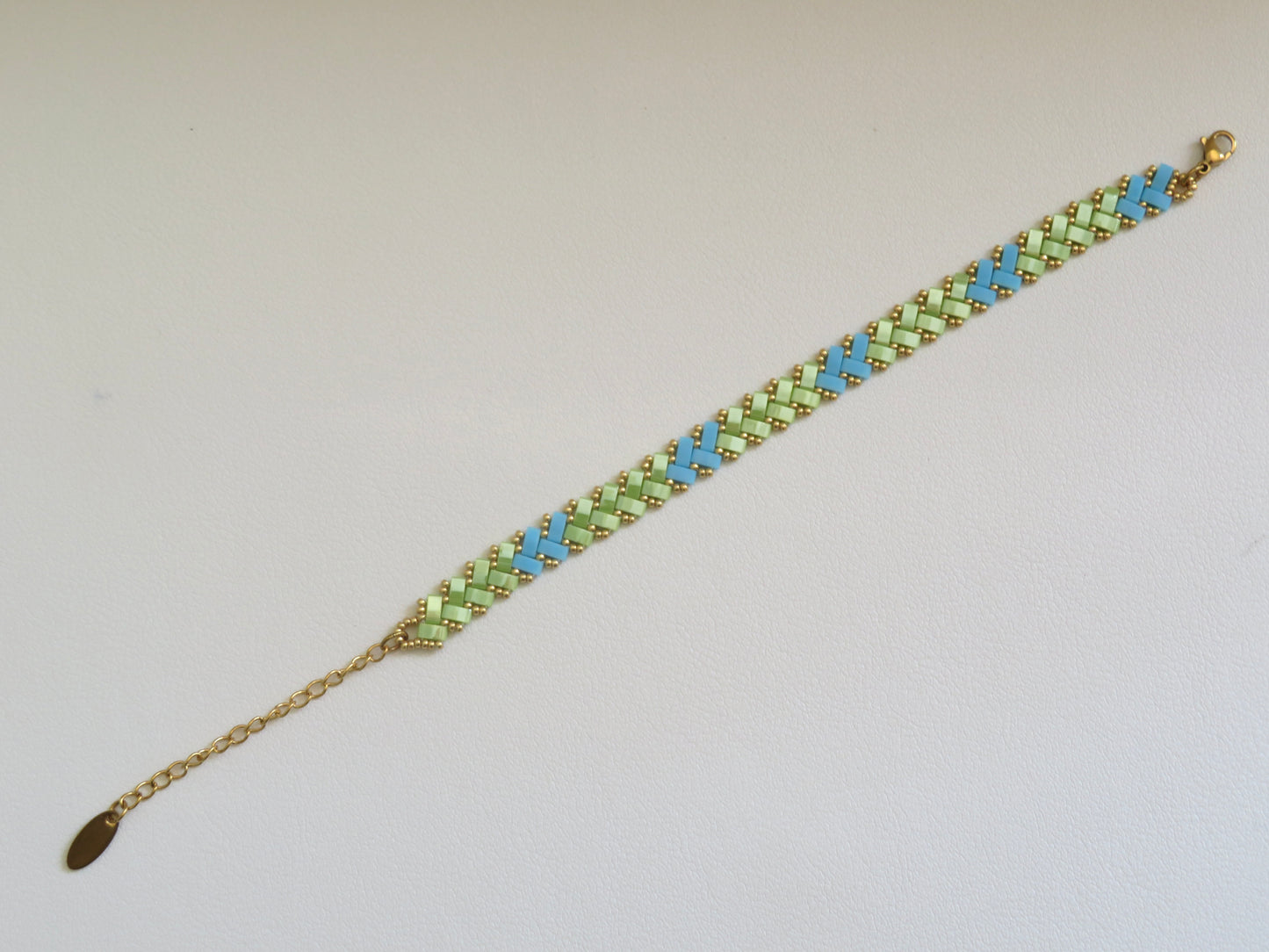 Bracelet Miyuki 1 rang Lime Voltage
