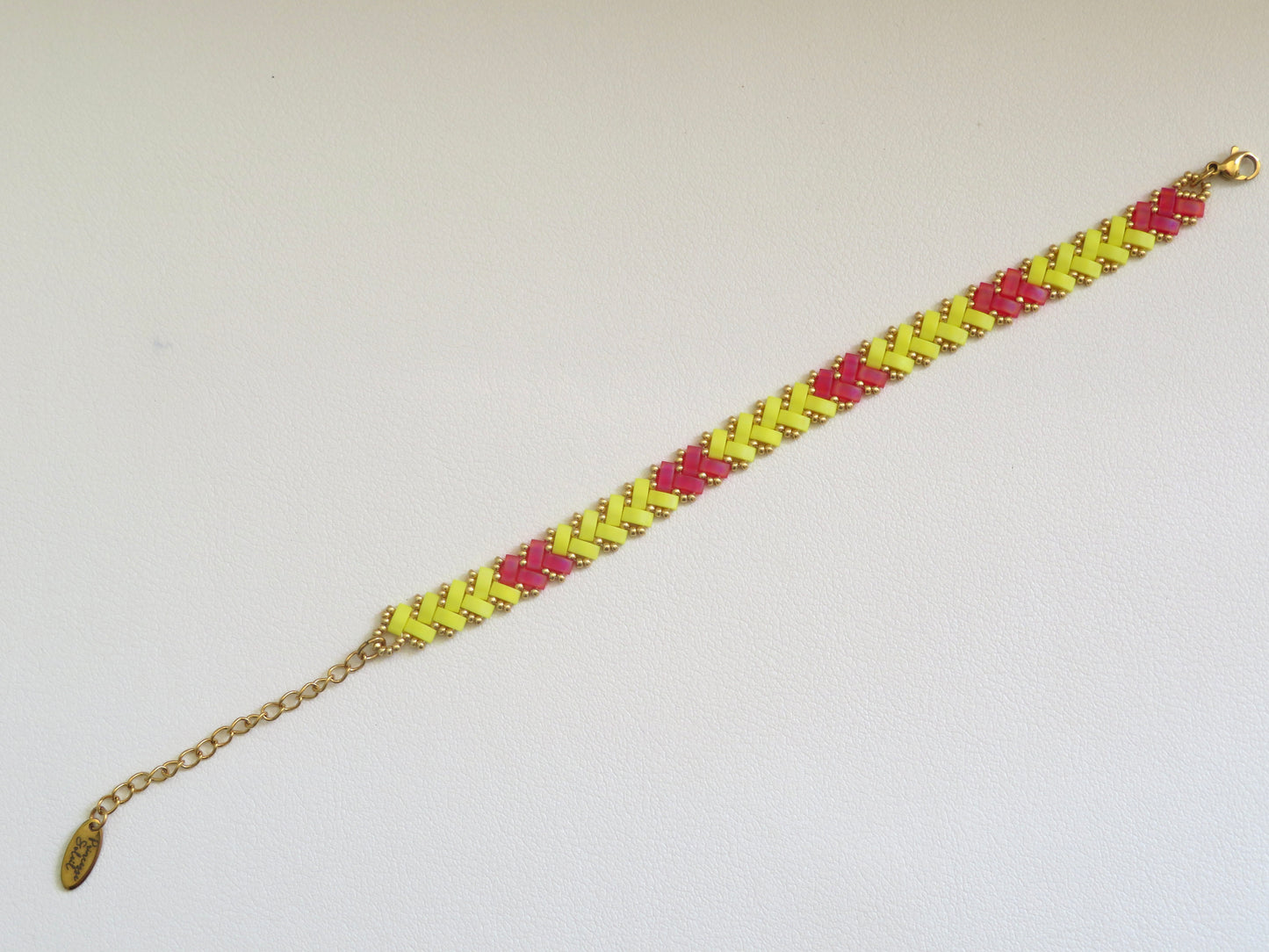 Bracelet Miyuki 1 rang Fire Candy