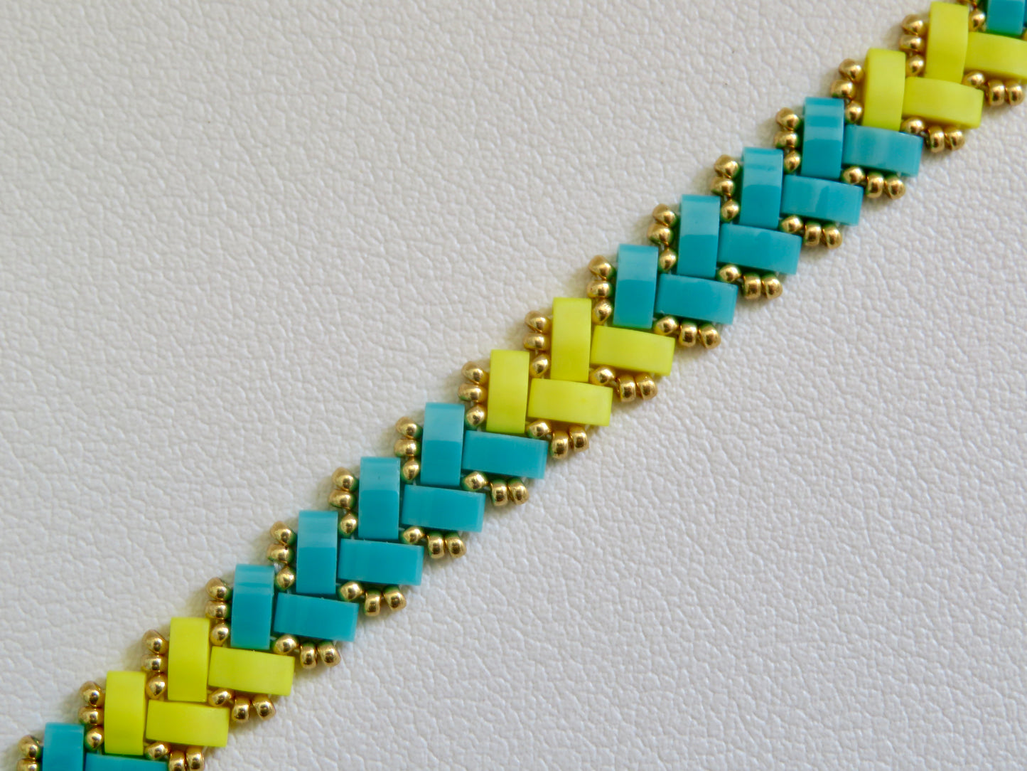 Bracelet Miyuki 1 rang Aqua Pop