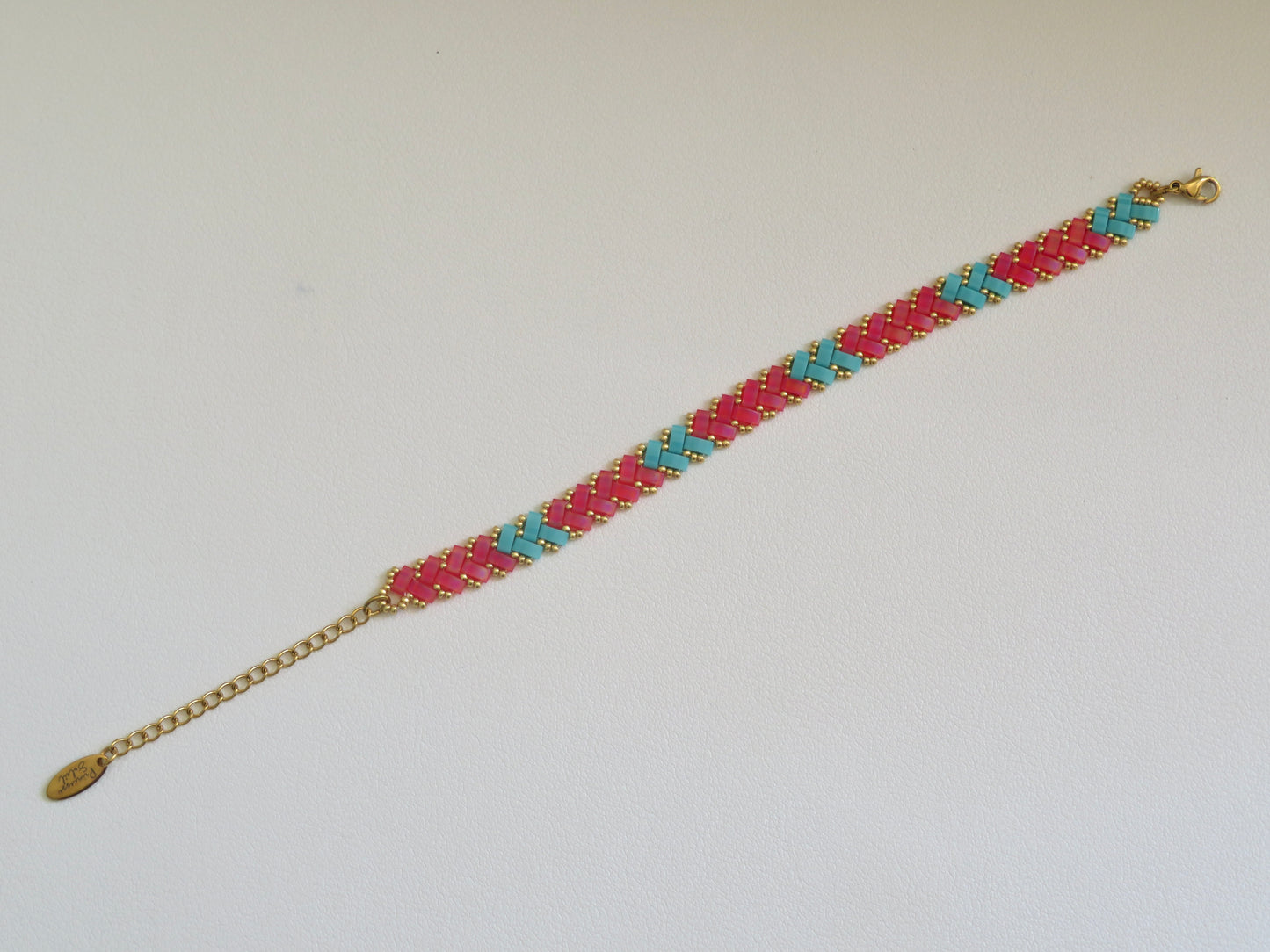 Bracelet Miyuki 1 rang Berry Surf
