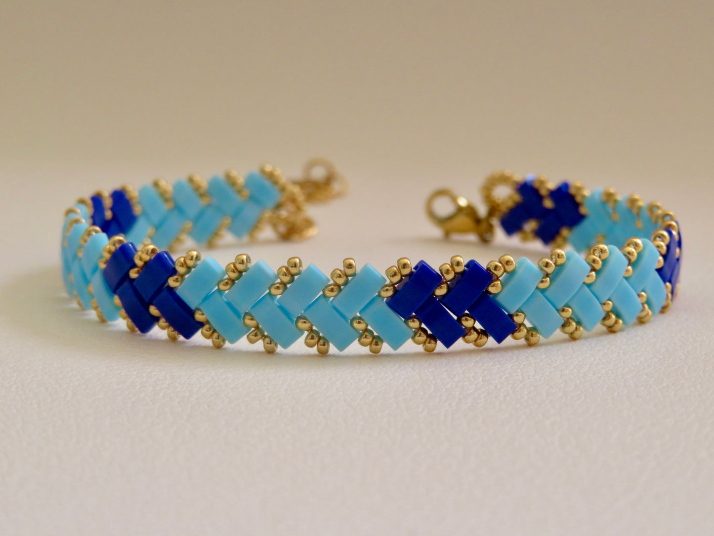 Bracelet Miyuki 1 rang Blue Dream