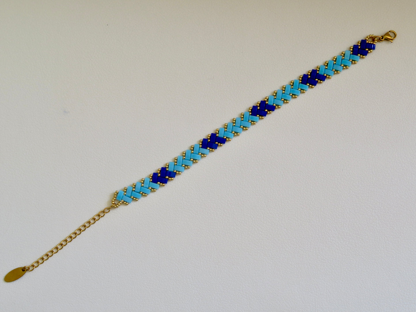 Bracelet Miyuki 1 rang Blue Dream