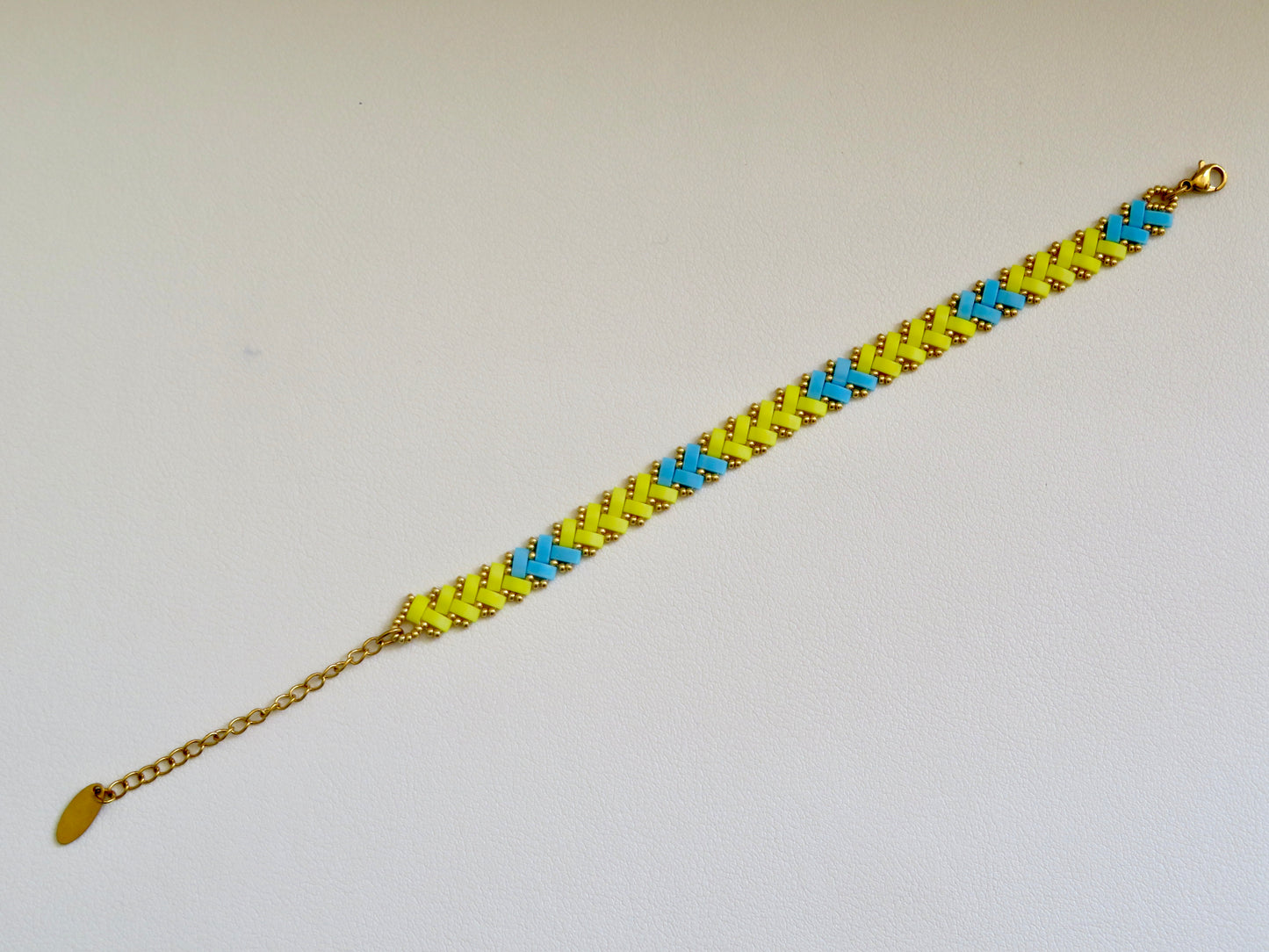 Bracelet Miyuki 1 rang Sky Glow