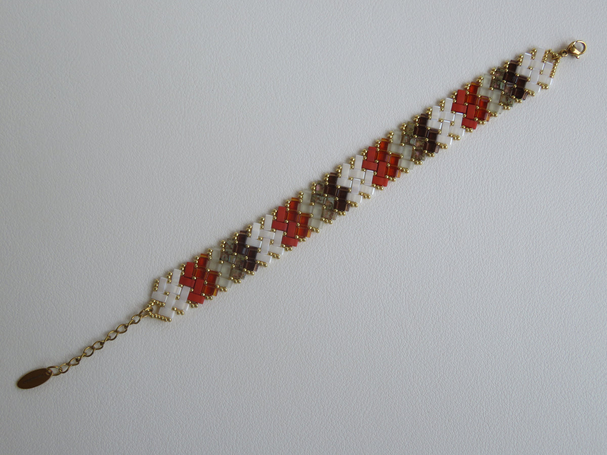 Bracelet 2 rangs dégradé long