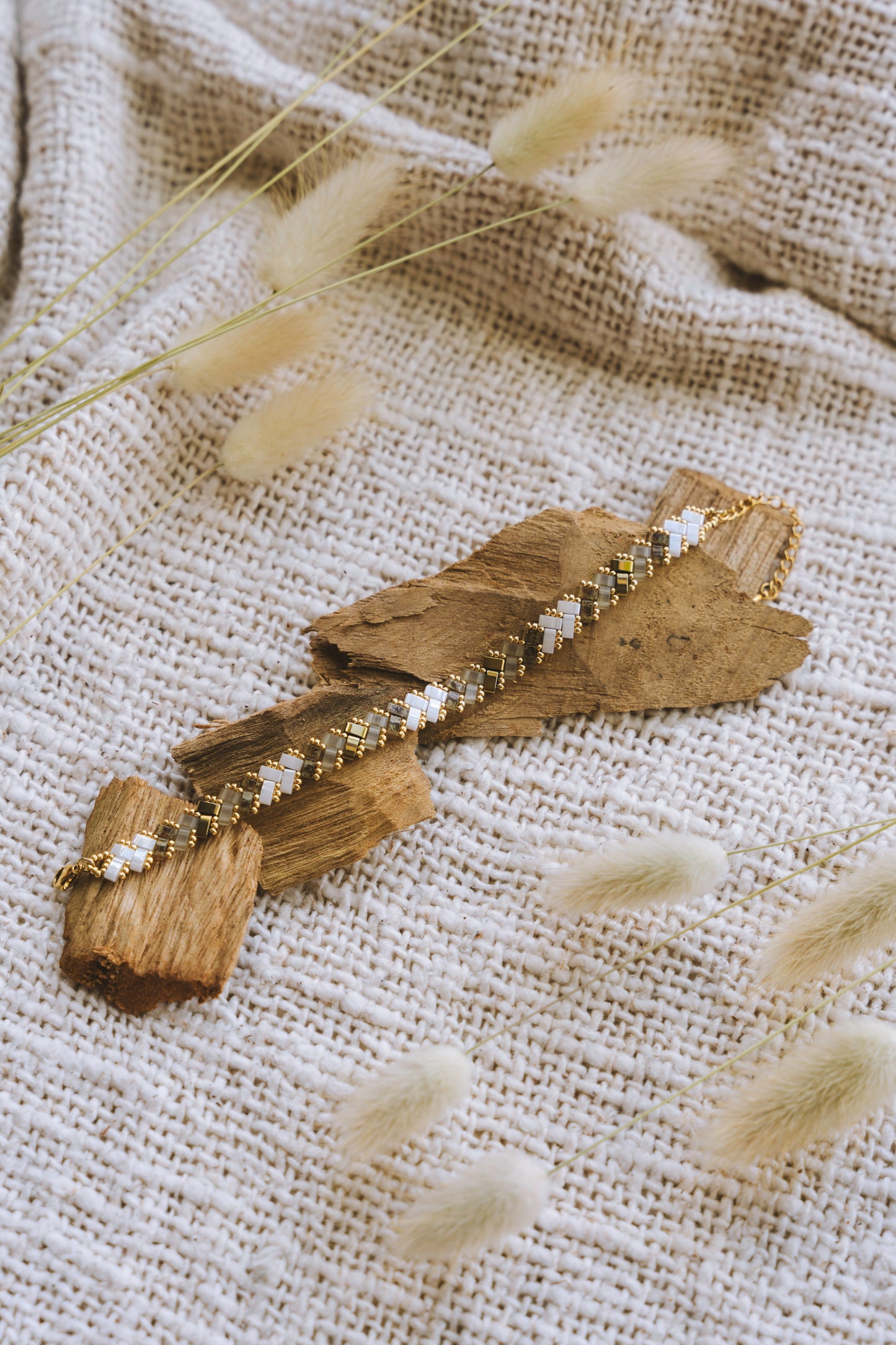 Bracelet 1 rang bicolor et doré