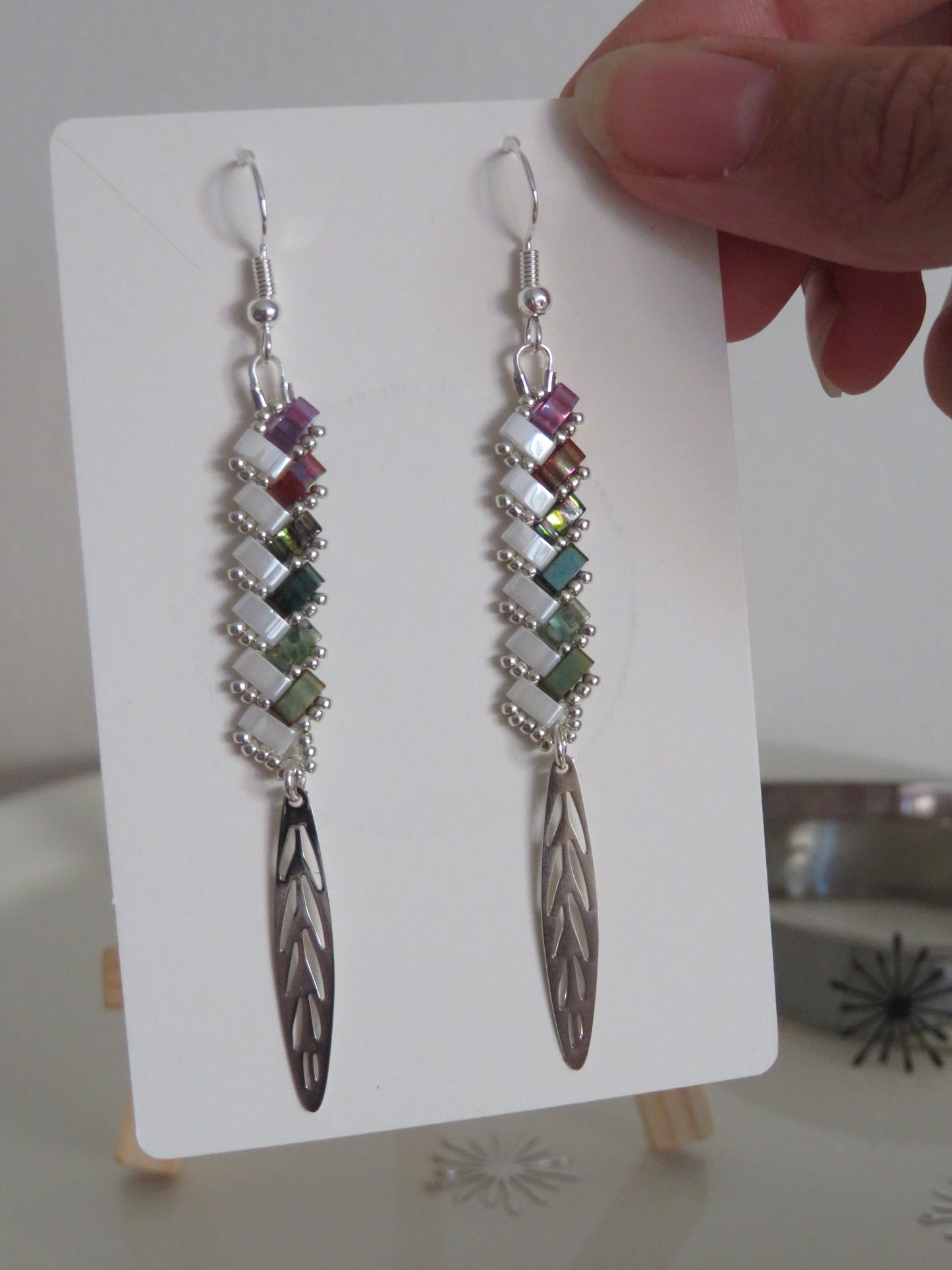 Boucles d'oreilles tige et charm