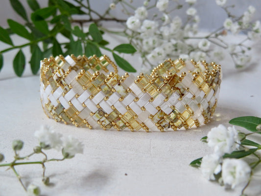 Bracelet 3 rangs dégradé extérieur