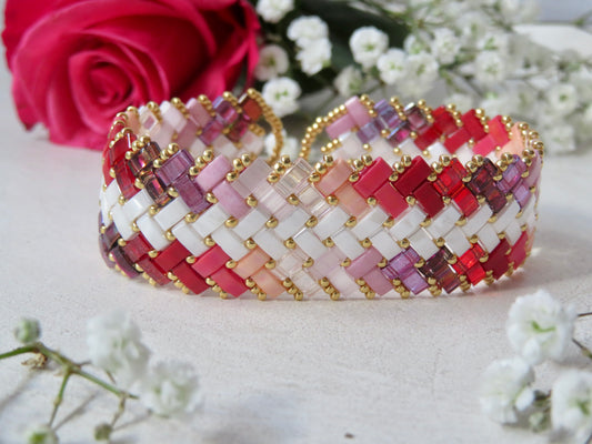 Bracelet 3 rangs dégradé extérieur