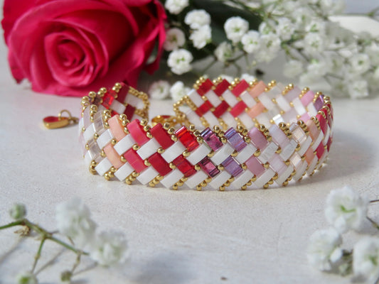 Bracelet 2 rangs pointillés