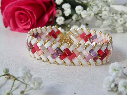 Bracelet 2 rangs dégradé intérieur