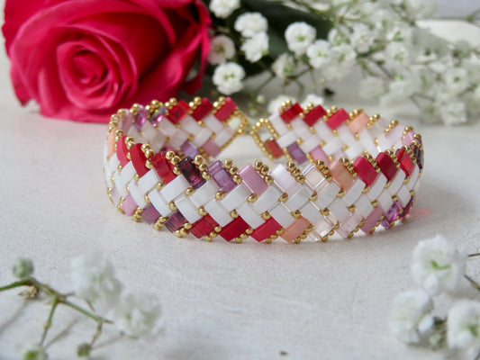 Bracelet 2 rangs dégradé extérieur