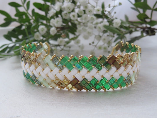 Bracelet 3 rangs dégradé extérieur