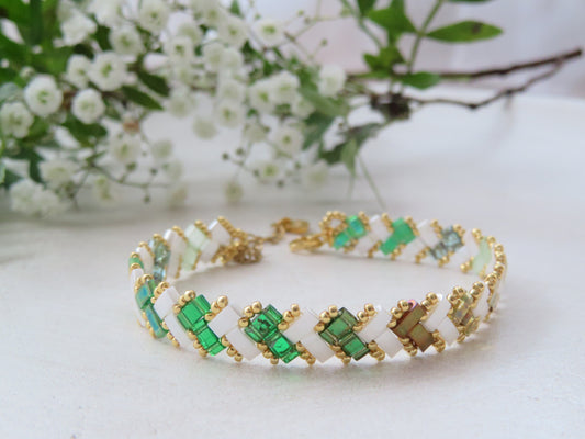 Bracelet 1 rang rayé