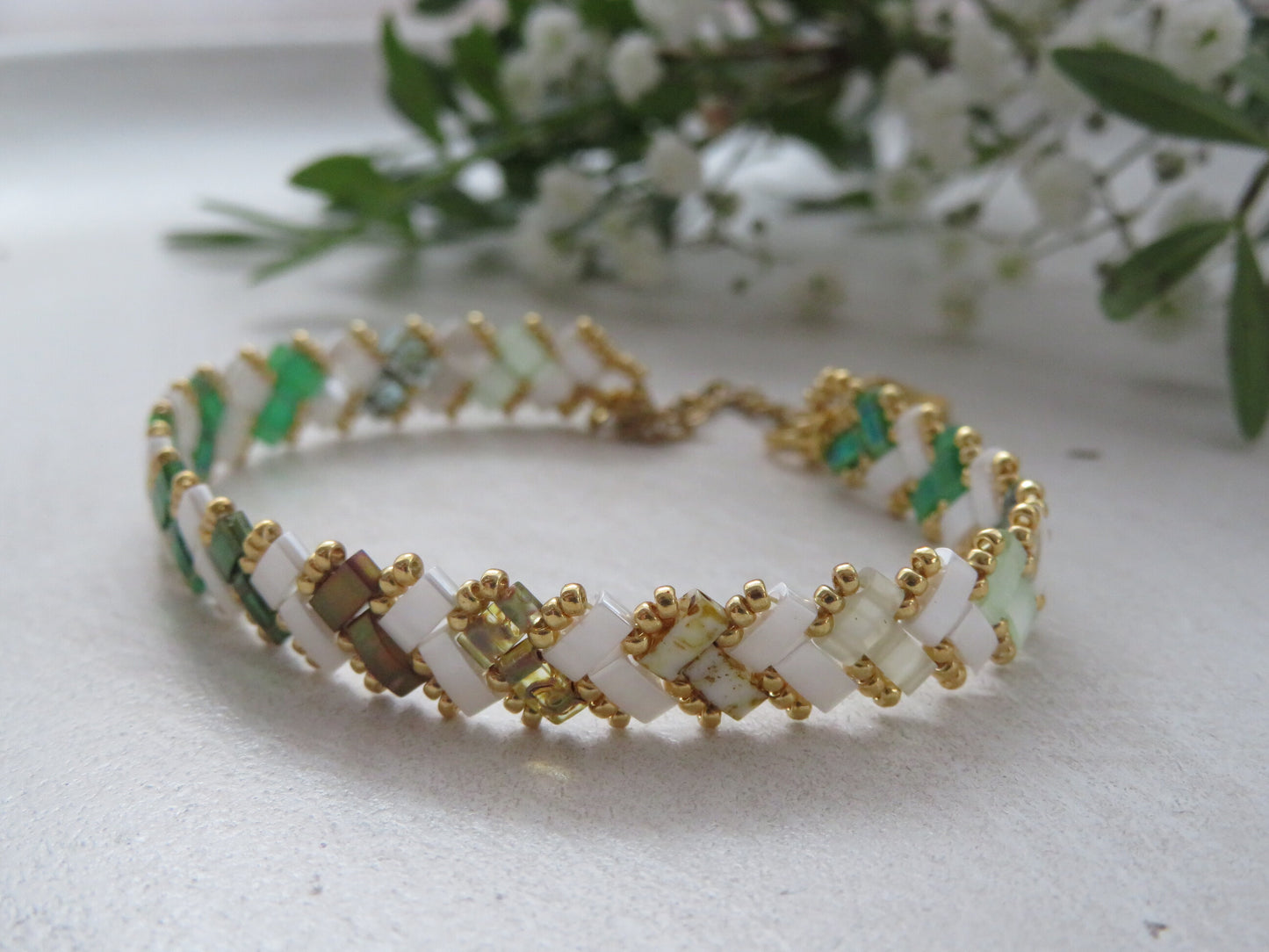 Bracelet 1 rang rayé