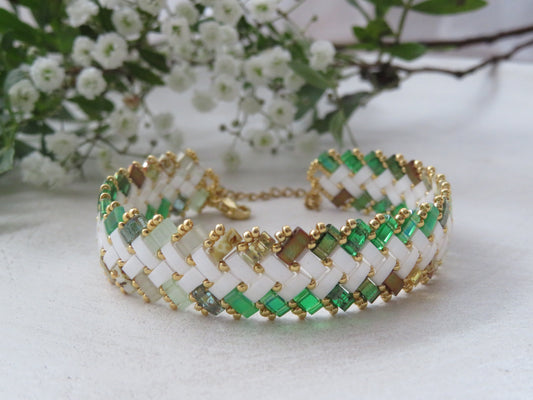 Bracelet 2 rangs dégradé extérieur