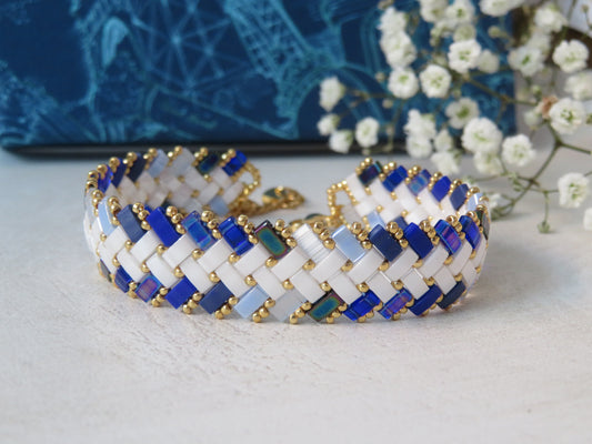 Bracelet 2 rangs dégradé extérieur