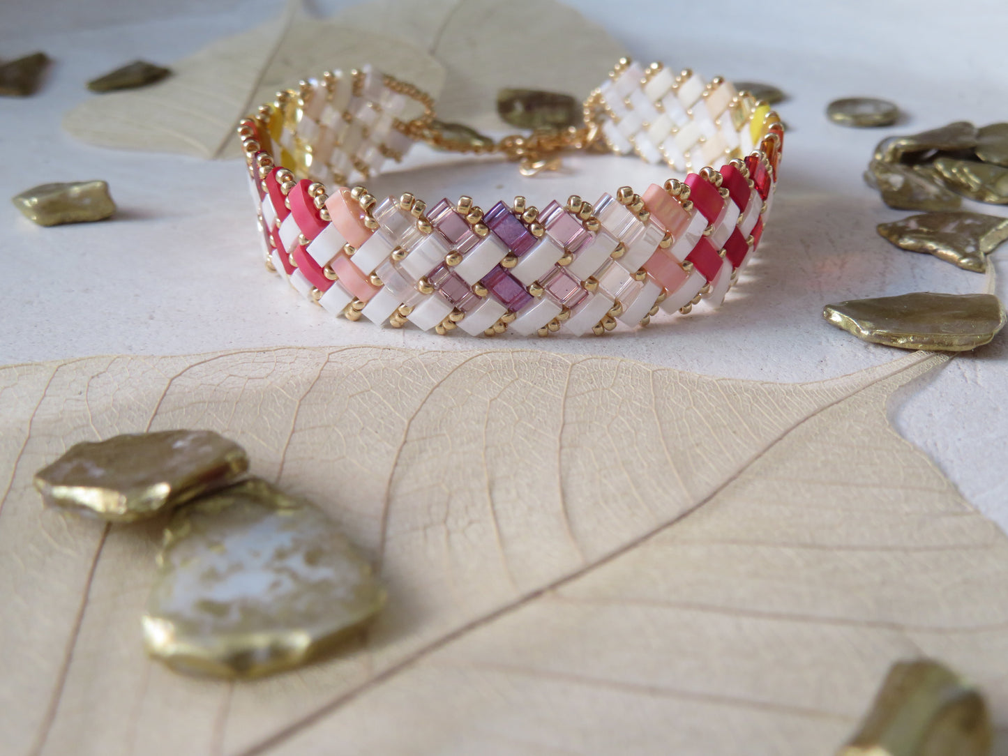 Bracelet 2 rangs pointillés