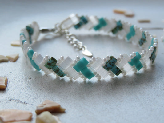 Bracelet 1 rang Turquoise