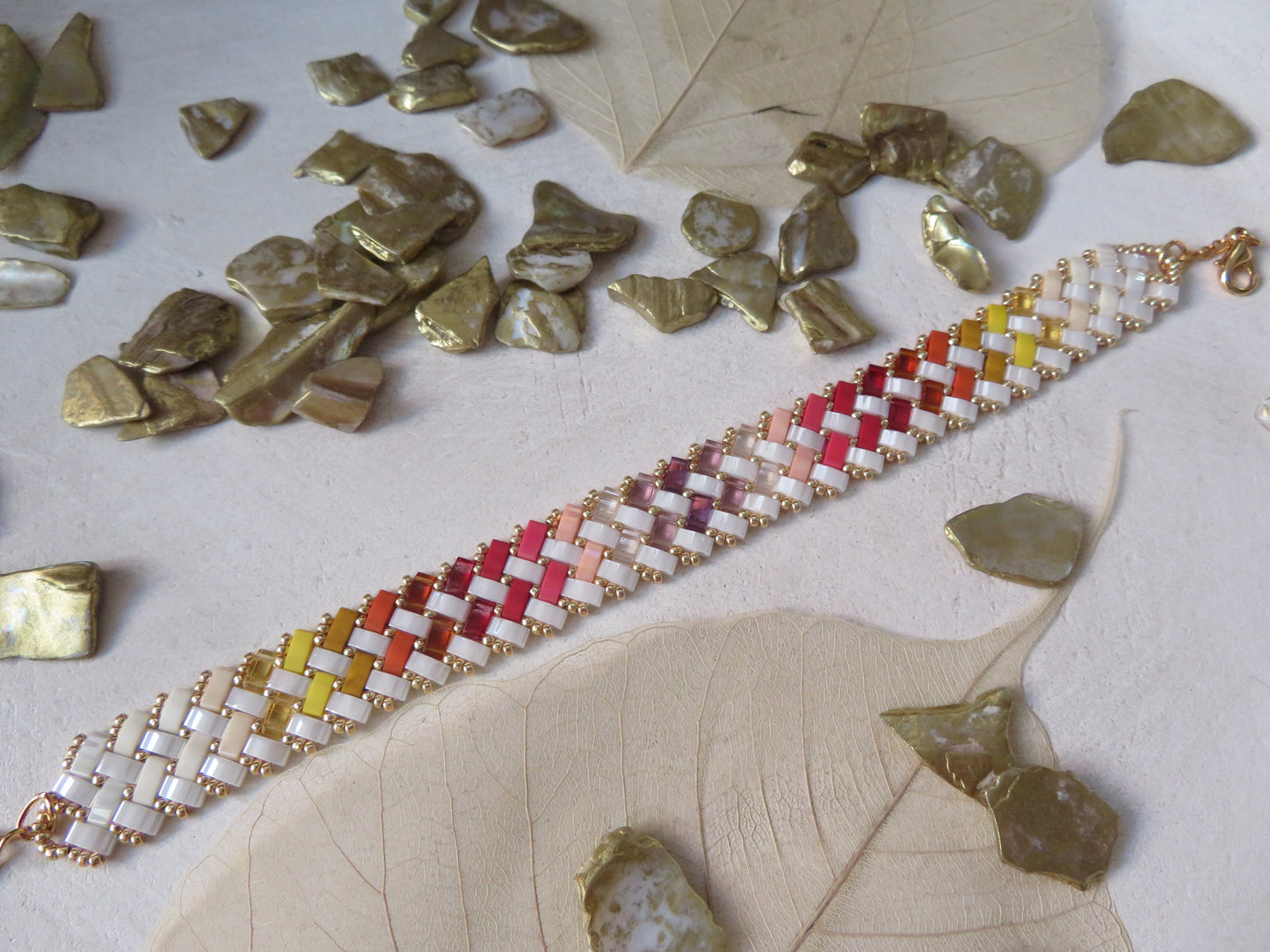 Bracelet 2 rangs pointillés