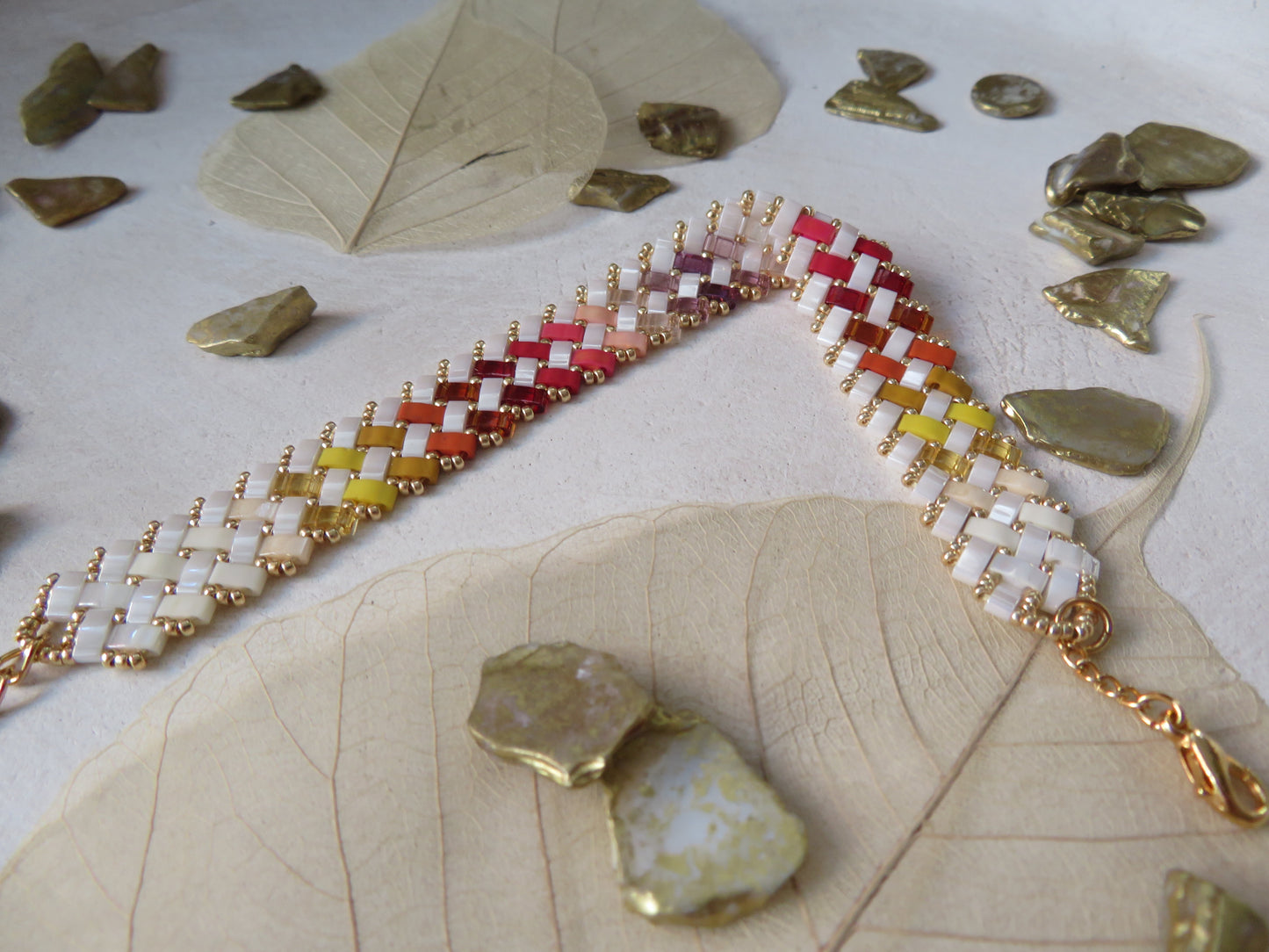 Bracelet 2 rangs pointillés