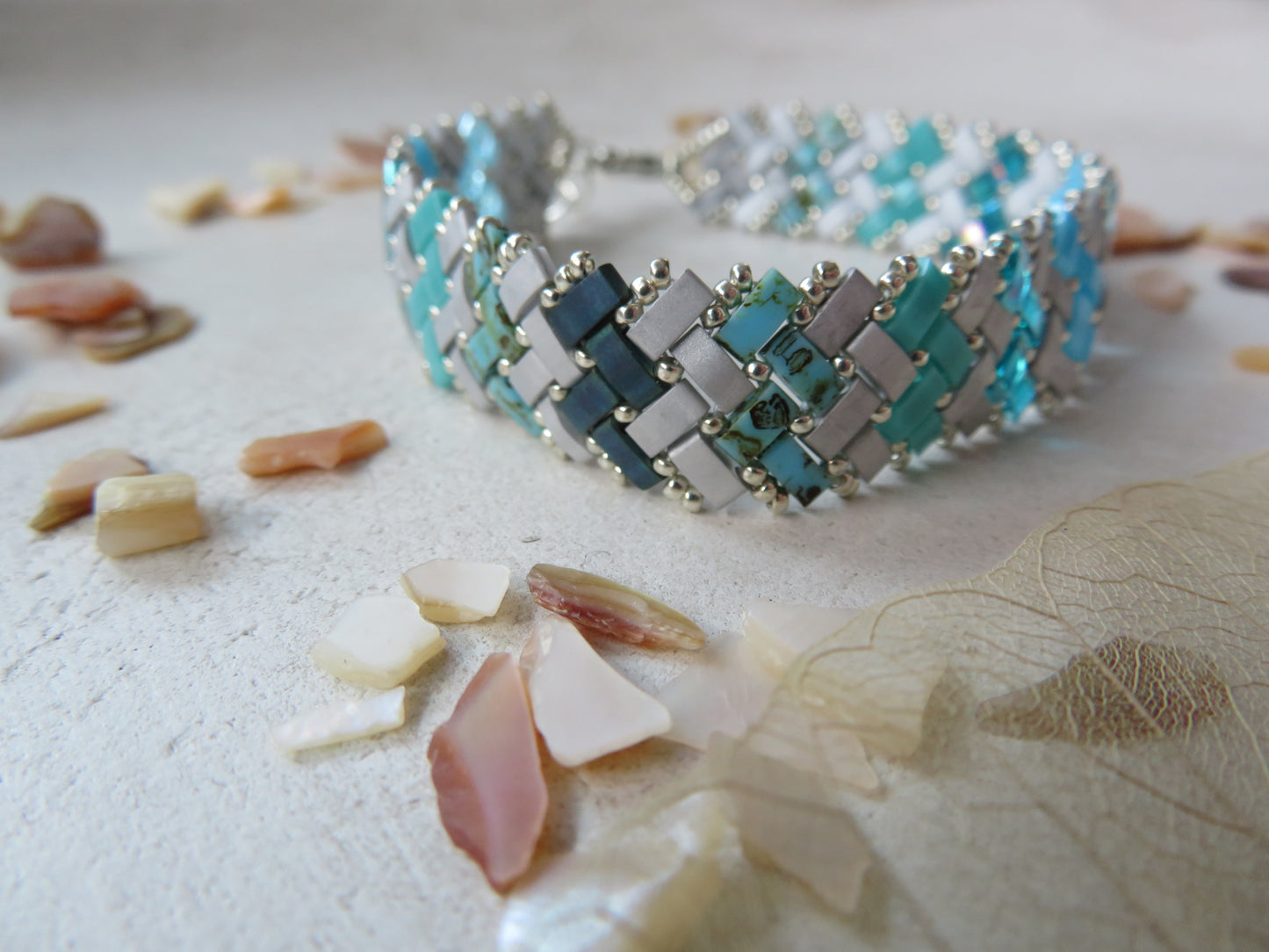 Bracelet 2 rangs rayés