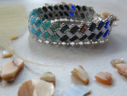 Bracelet 2 rangs pointillés